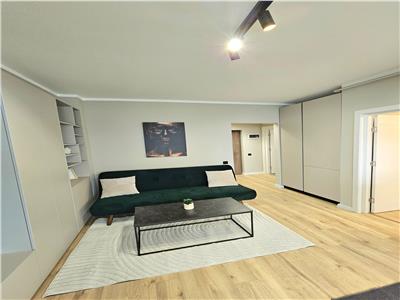 Apartament cu 2 camere si gradina la cheie nou mobilat si utilat.