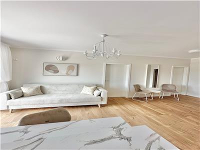 Apartament cu 3 camere lux, mobilat si utilat, 55 mp plus terasa 8 mp, etaj intermediar, aproape de sensul BMW Floresti.